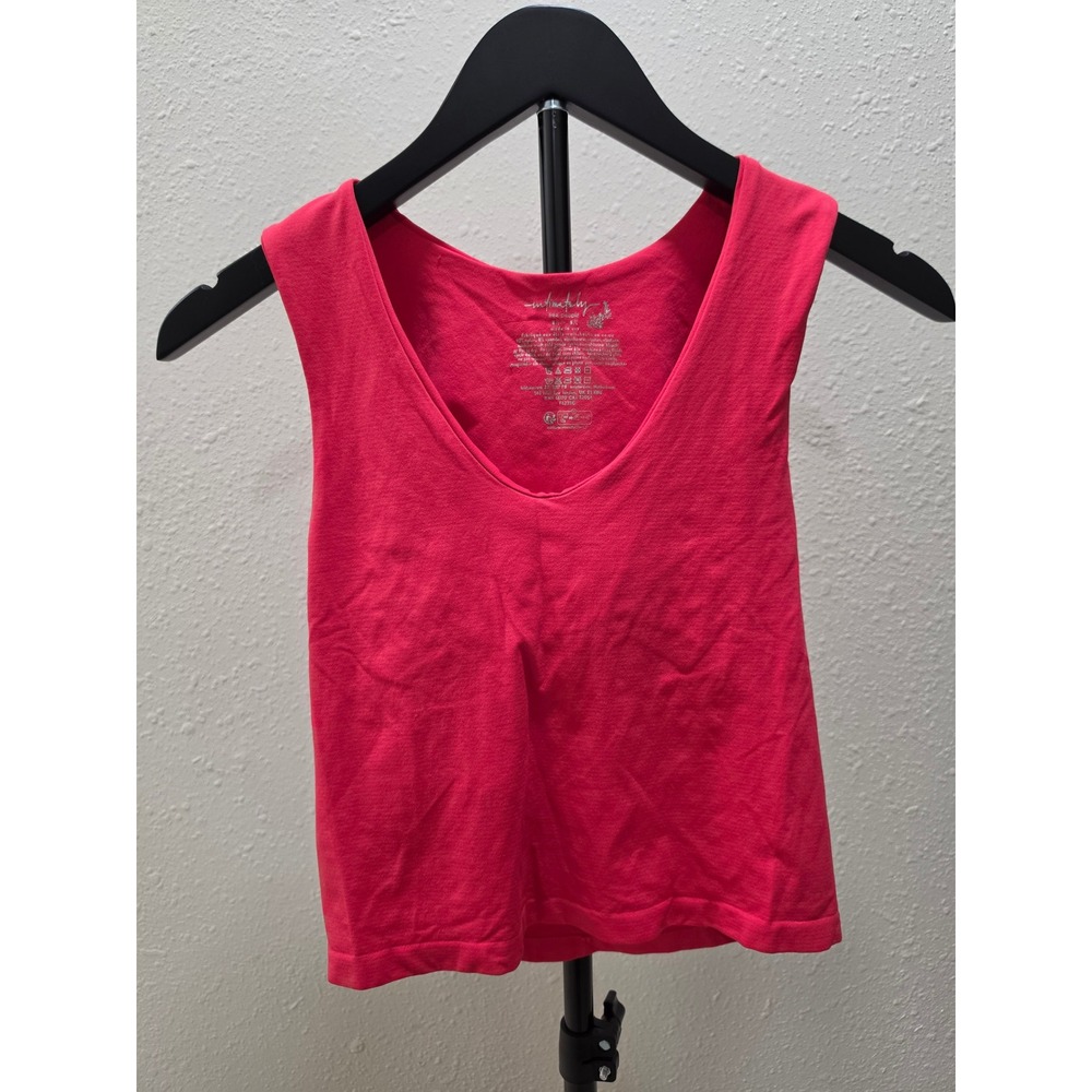 Intimately Free People Seamless V-Neck Cropped Tank Top Pink M/L F6235C